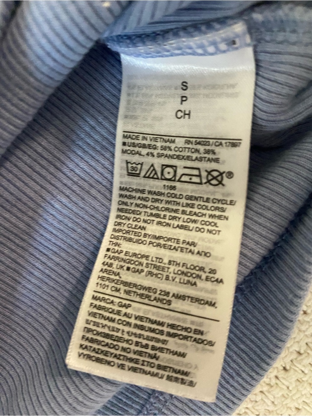 Gap Light Blue Button-Front Cardigan - Picture 3 of 3
